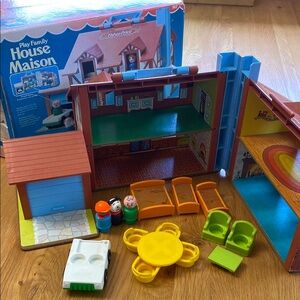 Vintage Fisher-Price Tudor Playhouse Family Home
